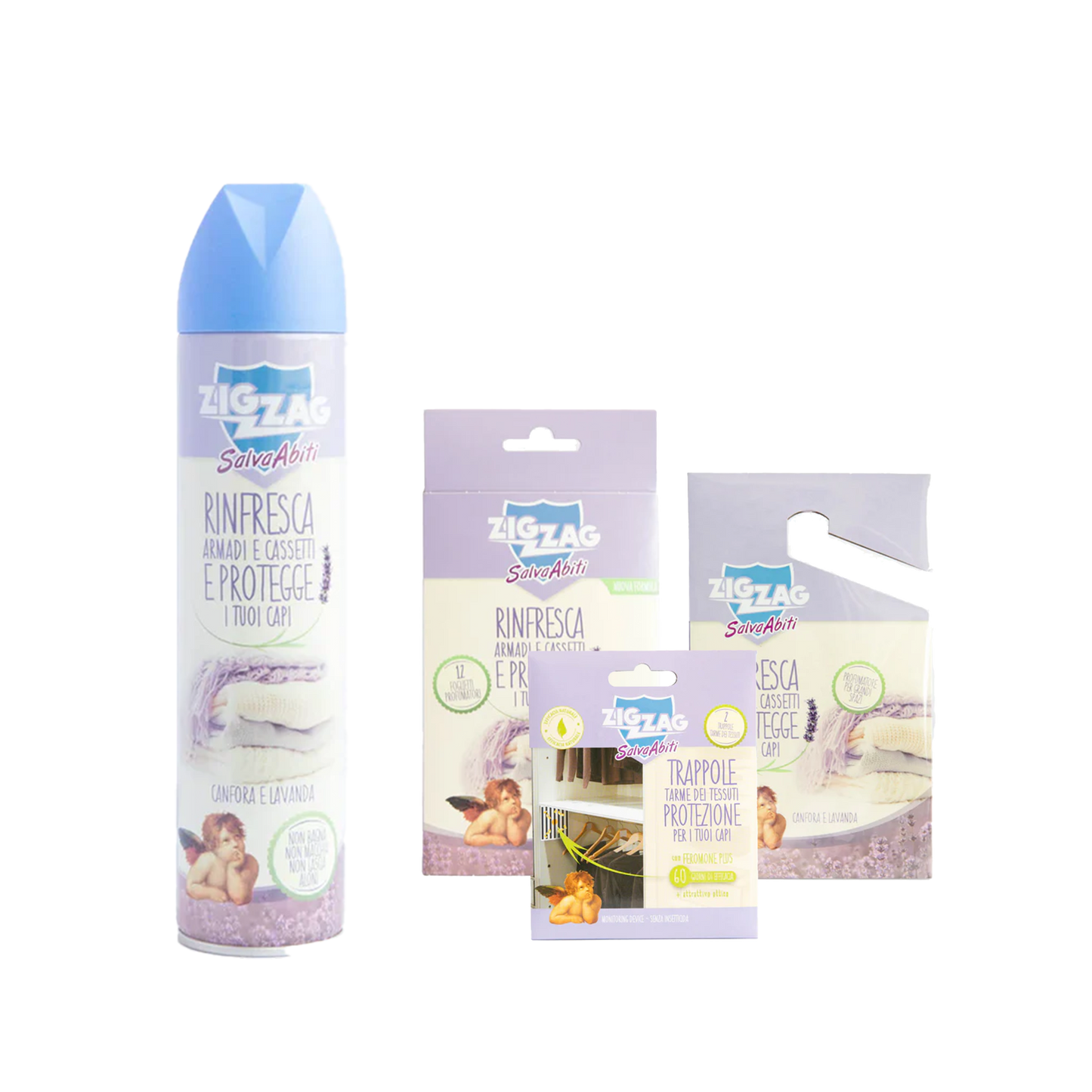MOTH PROTECTION kit - moth spray, moth traps and moth protection for wardrobe and drawers -