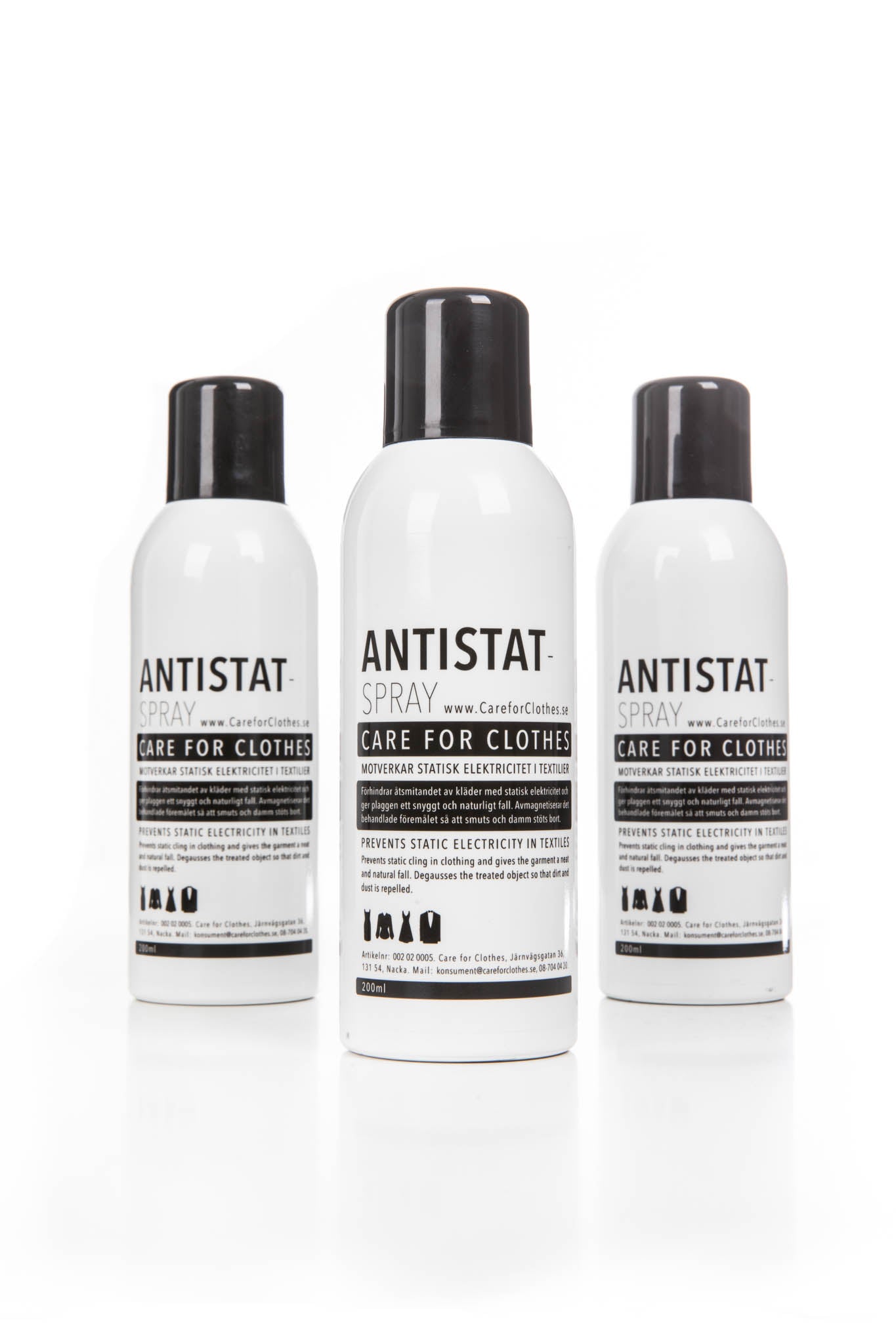 ANTISTAT SPRAY 200ml Counteracts static electricity in textiles
