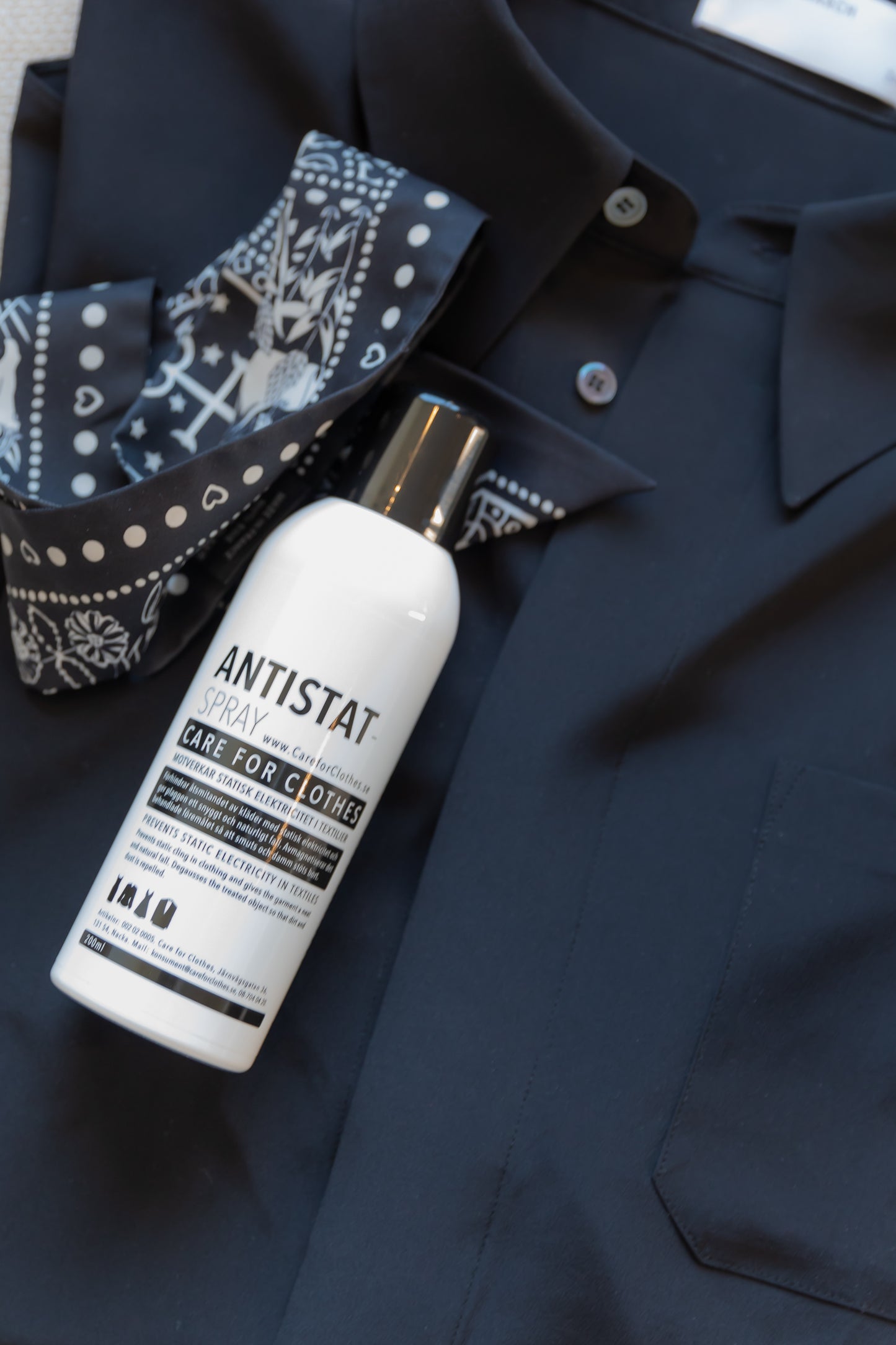 ANTISTAT SPRAY 200ml Counteracts static electricity in textiles