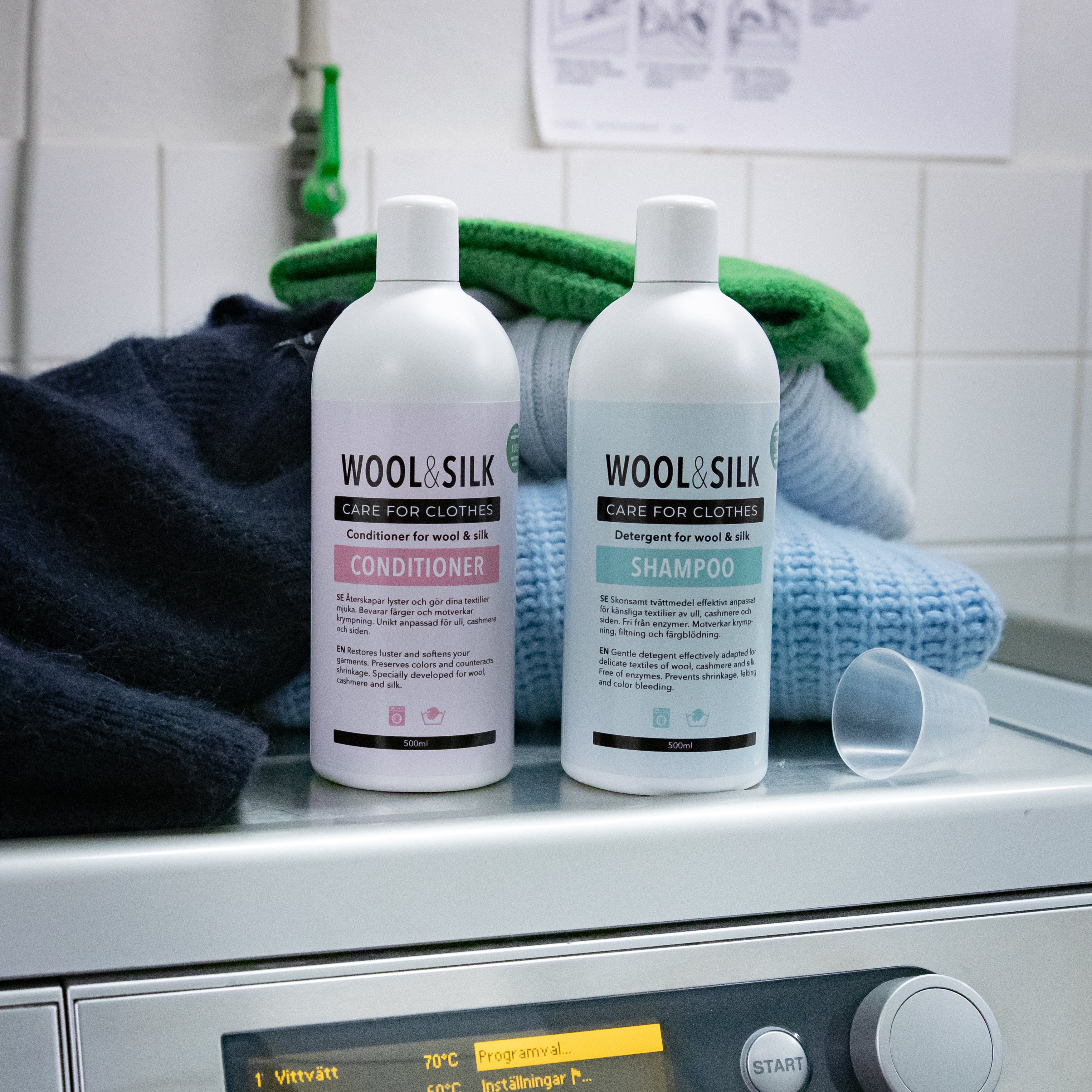 WOOL & SILK SHAMPOO and CONDITIONER / Fiber protecting Care for Clothes