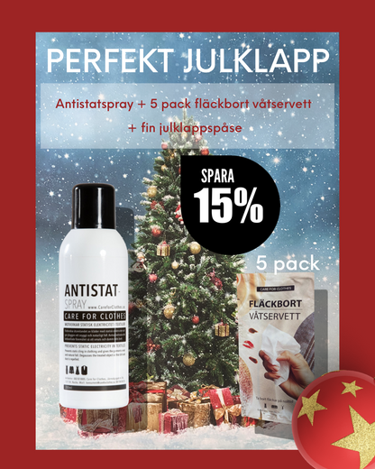 ANTISTATSPRAY + 5 pack FLÄCKBORT VÅTSERVETT  spara 15%